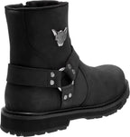 Harley-Davidson Men's Rambert Leather Motorcycle Casual Harness Boot, Black, 11.5