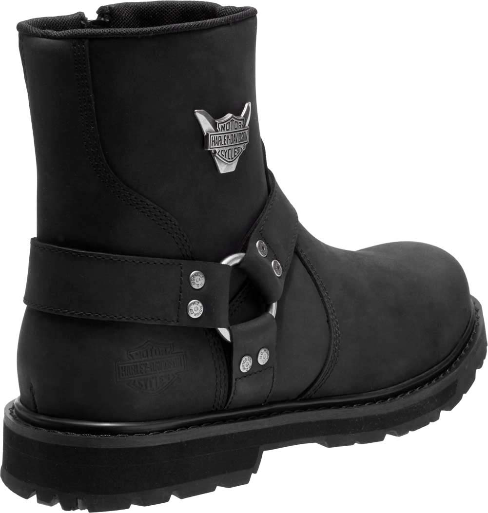 Harley-Davidson Men's Rambert Leather Motorcycle Casual Harness Boot, Black, 11.5