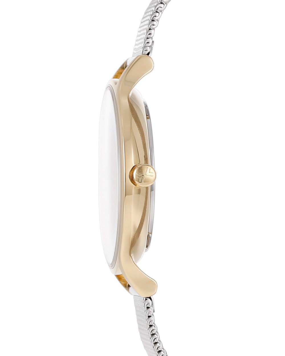 Skagen Women's Anita Lille Three-Hand Silver and Gold Two-Tone Stainless Steel Mesh Band Watch (Model: SKW2340)