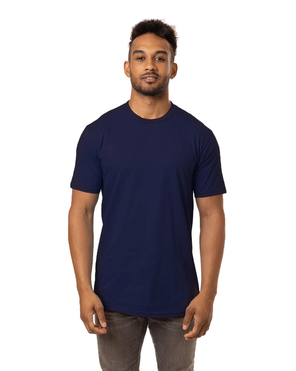 Mens Ringspun Fashion T-Shirt - BLAcK - S(D0102H7Z212)