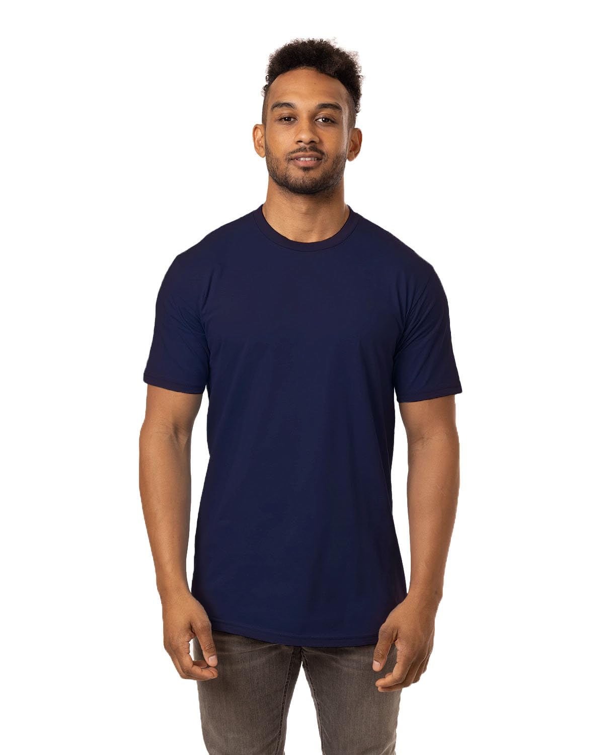 Mens Ringspun Fashion T-Shirt - BLAcK - S(D0102H7Z2B8)