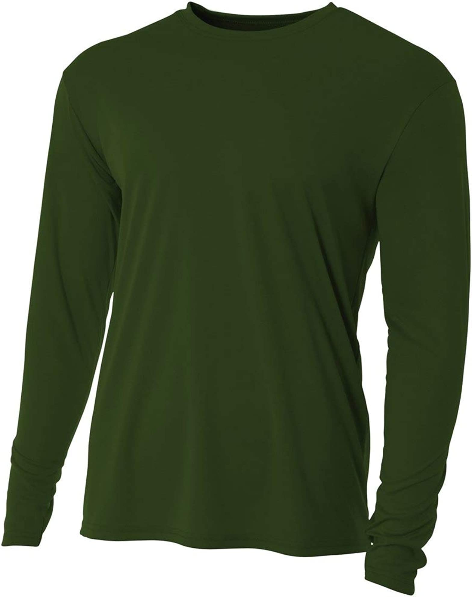 Mens cooling Performance Long Sleeve T-Shirt - ATHLETIc ORANgE - S(D0102H7KB92)