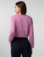 FYLTR Womens Round Neck Drop Shoulder Sweatshirt - Full Sleeve | Elasticated Waist & Cuff | Boxy Fit | Stripe Detailing