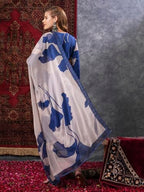 ANNI DESIGNER Womens Rayon Blend Straight Printed Kurta with Pant & Dupatta (Meerut BLUE-VKS01_M_Blue_Medium)