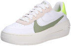 NIKE Women's Sneaker, White Sail Volt Oil Green, 7