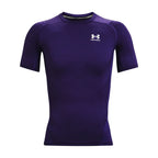 Under Armour Men's Armour HeatGear Compression Short-Sleeve T-Shirt , Purple (500)/White, Medium