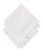 Manyavar Mens Pure Cotton Handkerchief (White)