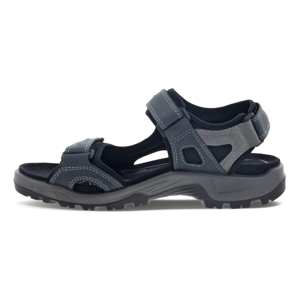 ECCO Men's Yucatan Sport Sandal, Marine Oil Nubuck, 13-13.5
