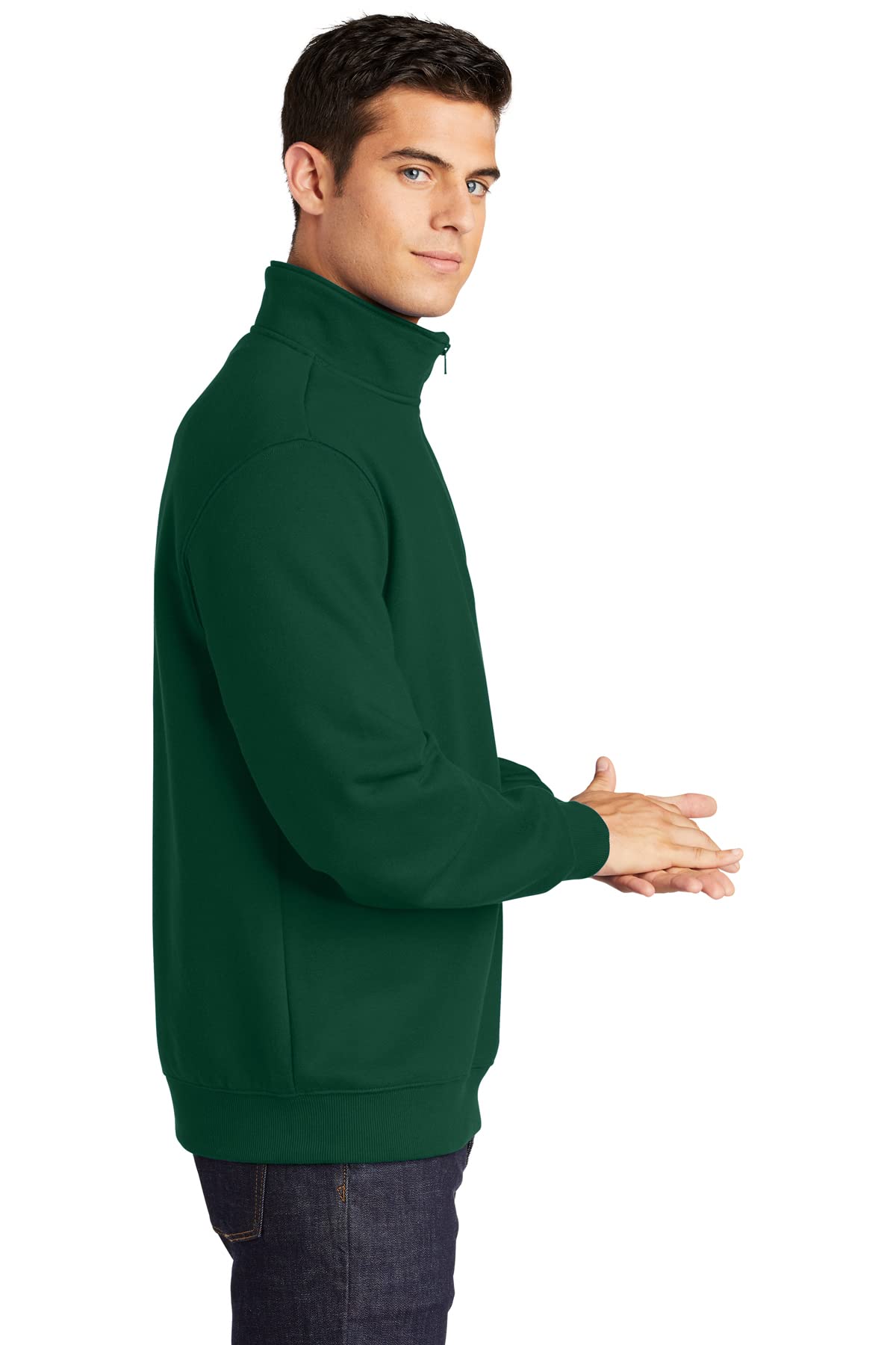 Sport-Tek 1/4-Zip Sweatshirt L Forest Green