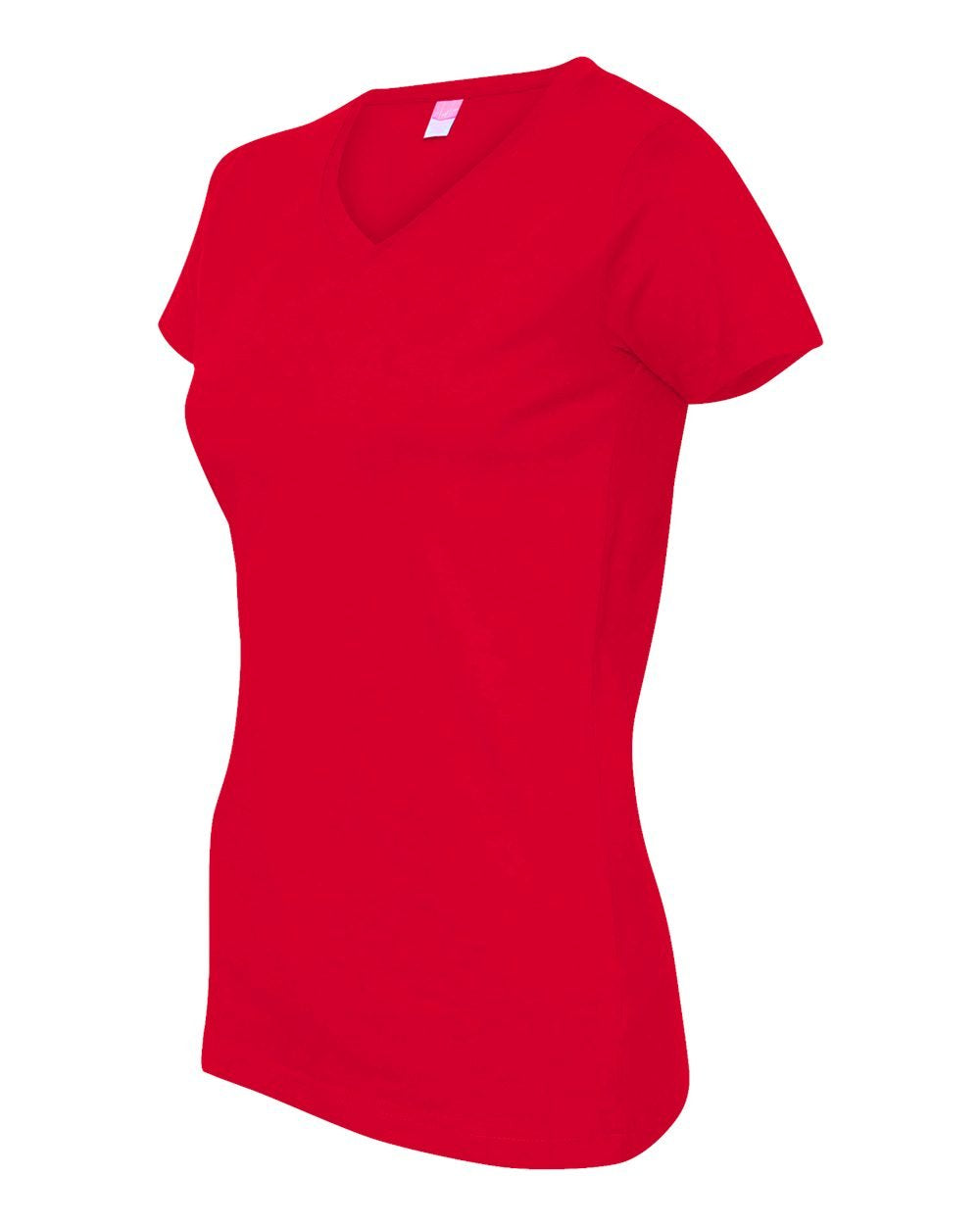 Ladies V-Neck Fine Jersey T-Shirt - BLAcK - S(D0102HI3UJU)