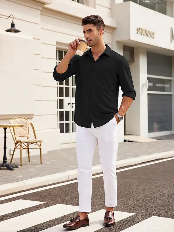 Be Active MenS Formal Full Sleeves Solid Shirt || Formal Shirts For Men || Men Formal Shirt Regular Fit || Formal Attire Men (R