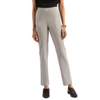 BlissClub Women Ultimate Straight Pants -Tall| Pintuck Design | No-Dig Waistband | Trousers for Women | 2 Zippered Pockets