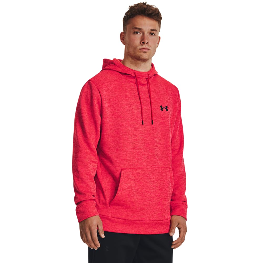Under Armour Men's ArmourFleece Twist Hoodie, (601) Red / / Black, 3X-Large Tall