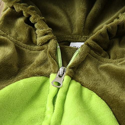 Merqwadd Unisex Toddler Baby Halloween Avocado Costume Cute Velvet Costumes Outfits (Avocado Hoodie Romper)