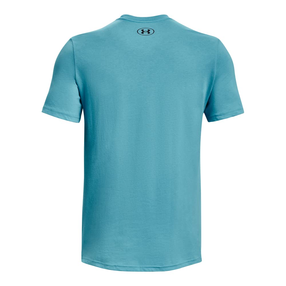 Under Armour Men's Sportstyle Left Chest Short-Sleeve T-Shirt, (433) Glacier Blue/Black/Black, X-Large