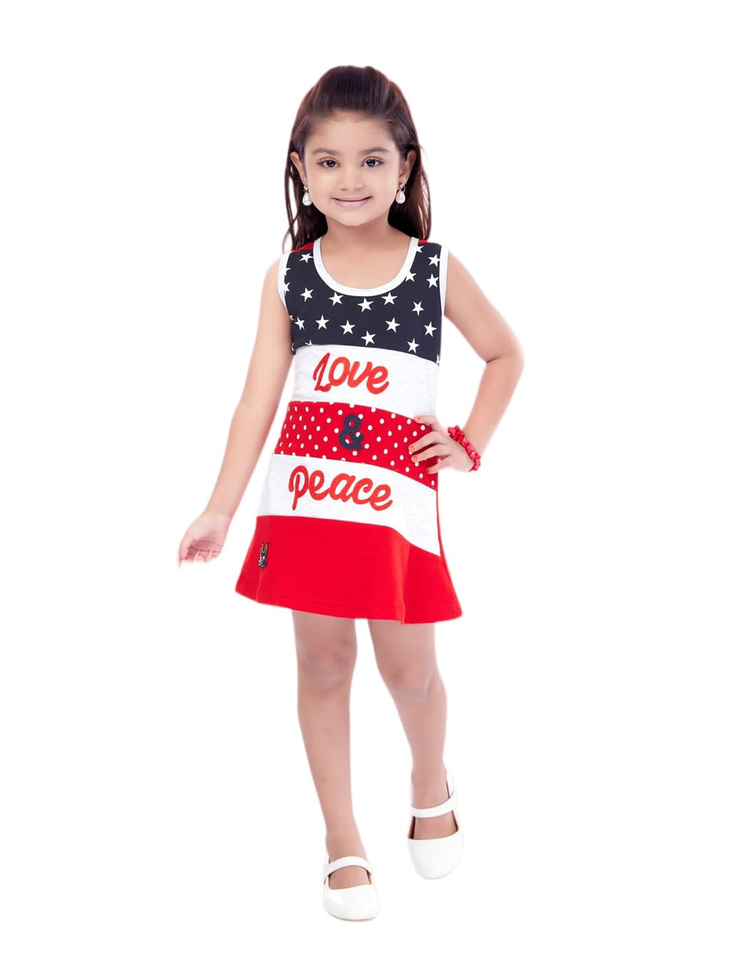 Aarika Girls Red Color Cotton Blend Middi (SP-FK-P-1096-NAVY-BLUE-20)