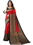 Satrani WomenS Poly Silk  Saree With Unstitched Blouse Piece
