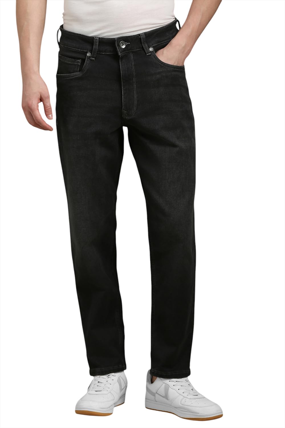 Louis Philippe Men Low Rise Loose Jeans (Lrdnclcpm32087_Navy, 36)