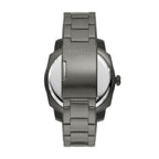 Fossil Men's Machine 49mm Quartz Stainless Steel Three-Hand Watch, Color: Smoke (Model: FS5970)