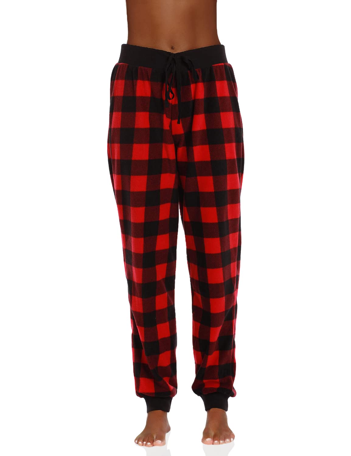 #followme Microfleece Jogger Pant for Women 6871-10195-RED-XL