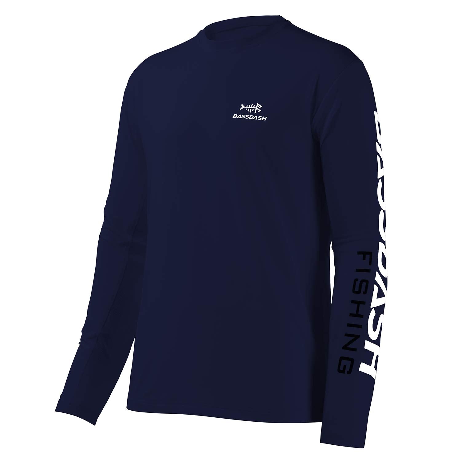 BASSDASH Fishing T Shirts for Men UV Sun Protection UPF 50+ Long Sleeve Tee T-Shirt