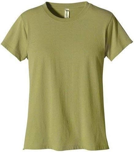 Ladies 44 oz 100% Organic cotton classic Short-Sleeve T-Shirt - BLAcK - S(D0102H7ZQD8)