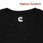 Cummins Unisex T-Shirt Short Sleeve Black Cotton Tagless Tee CMN4759 - Small
