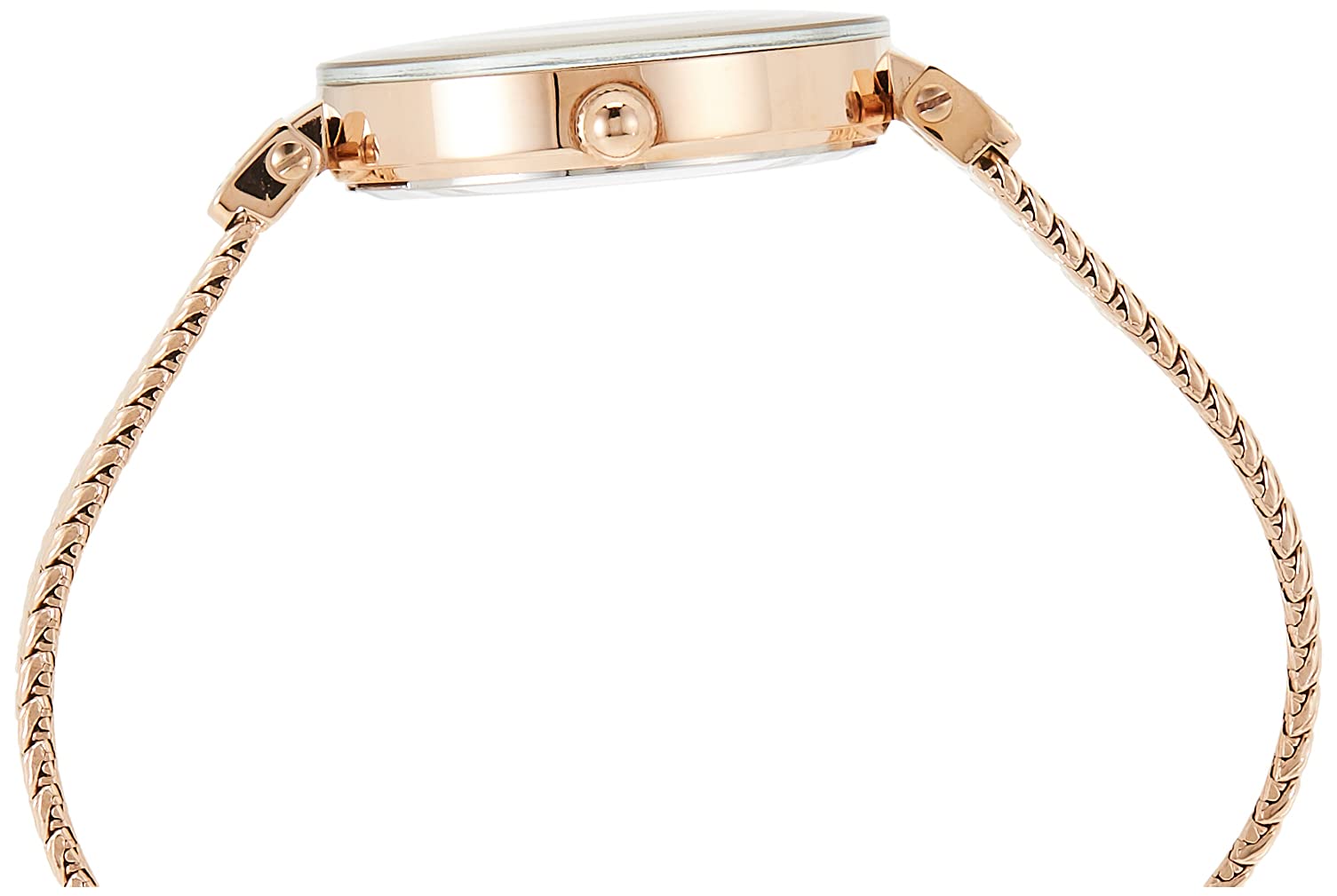 Anne Klein Women's Premium Crystal Accented Mesh Bracelet Watch