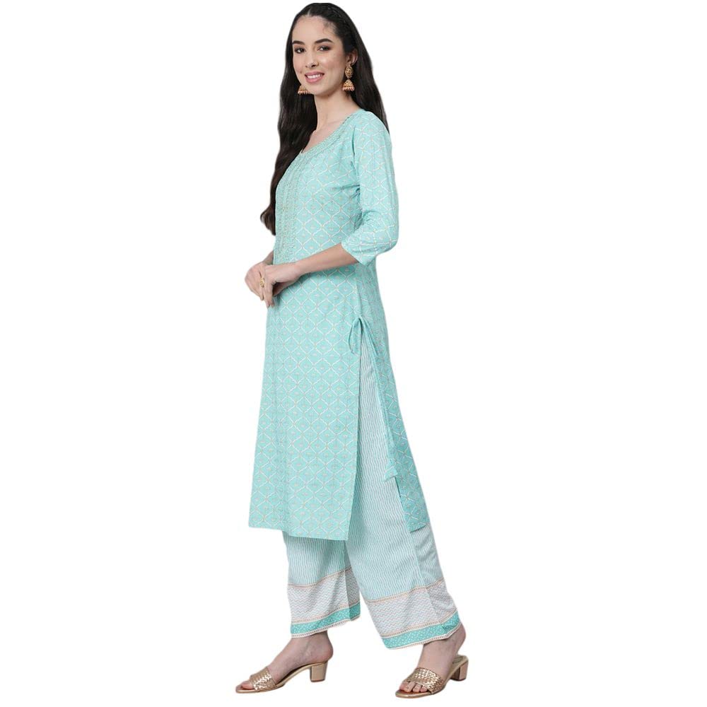 Anubhutee Women Kurta Palazzo With Dupatta Set