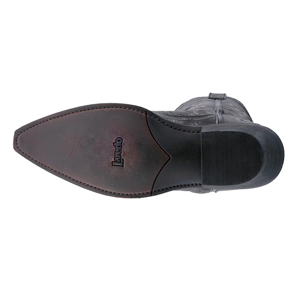 Laredo Mens Garrett Distressed Snip Toe Dress Boots Mid Calf - Black - Size 9.5 2E