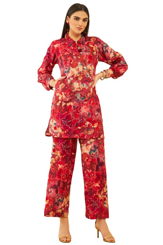 Soch Women Muslin Floral Print Jumpsuit