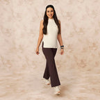 BlissClub Ultimate Flare Pants Lite Regular for Women Upto 54 ft | High Waist Trousers and Formal Pants for Office wear | Comfo