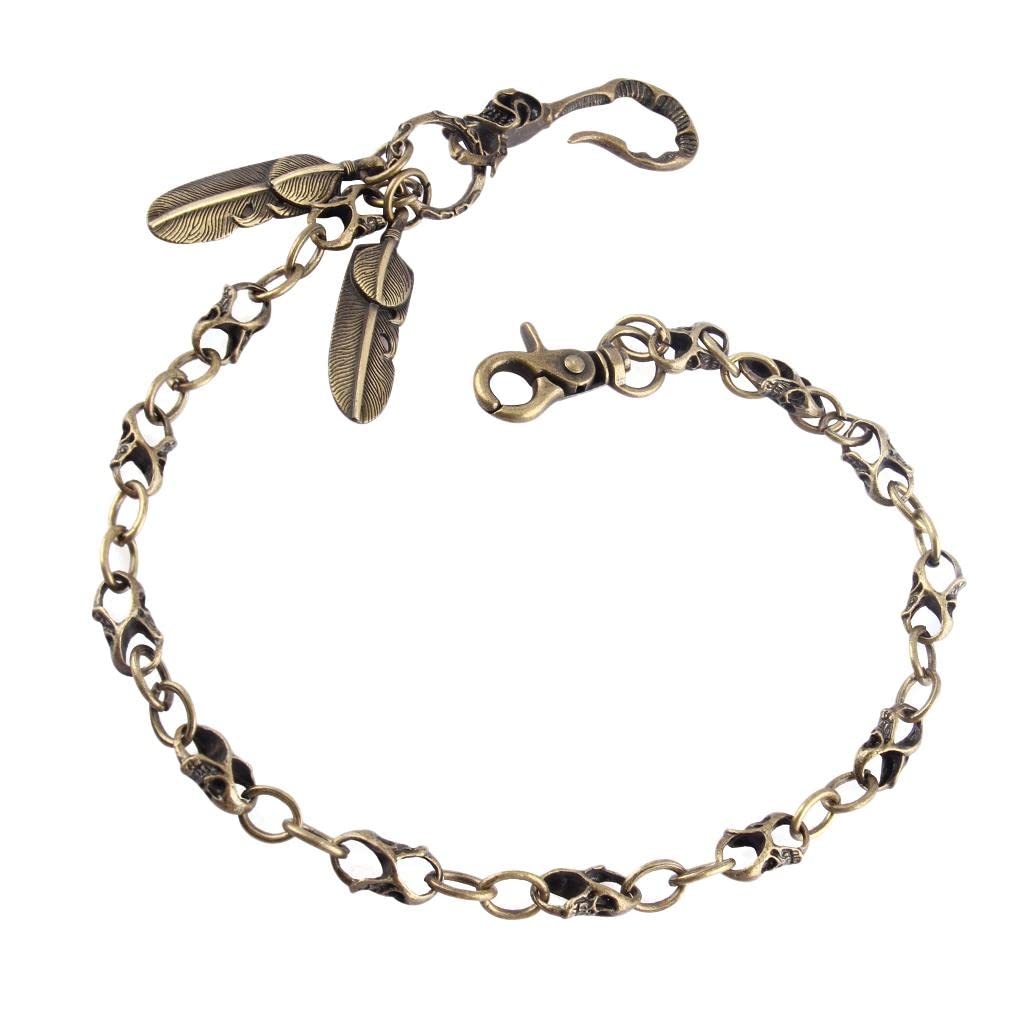 Myaddiction Mens Biker Rock Punk Wallet Chain Jeans Link Waist Keychain Antique Bronze Clothing, Shoes & Accessories | Mens Acce 24