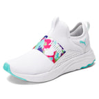 PUMA Softride Sophia Slip-On Bleached Puma White/Aruba Blue 6 B (M)