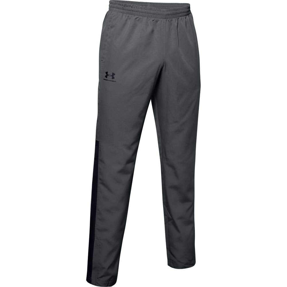 Under Armour Men's Woven Vital Workout Pants , Pitch Gray (012)/Black , Medium