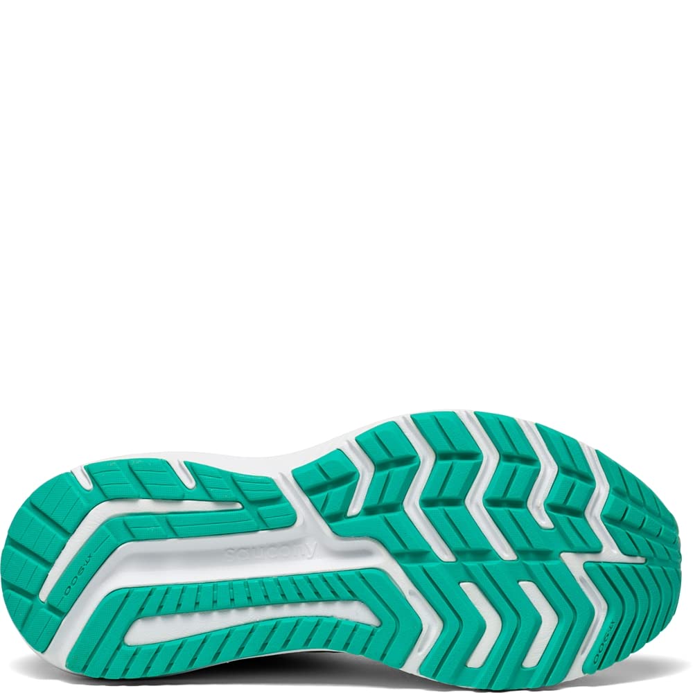 Saucony Women's Omni 20 Running Shoe, Alloy/Jade, 8.5