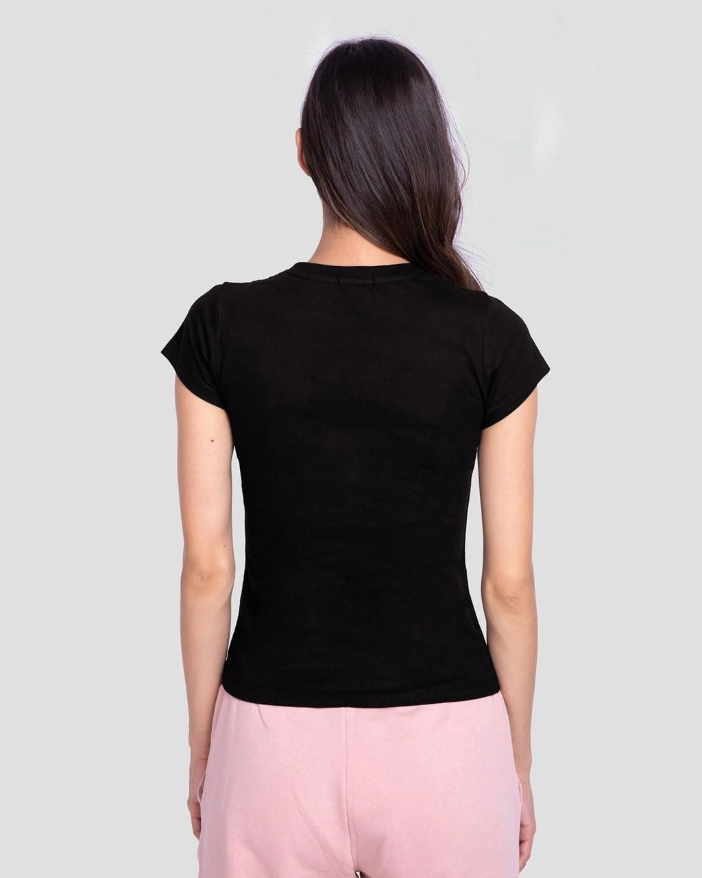Bewakoof Womens Graphic Print Slim Fit Half Sleeve Round Neck Cotton T-Shirt