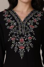 Aurelia Red Solid Acrylic Straight Kurta & Palazzo For Women