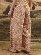 Ketch WomenS Regular Casual Pants (Khp0000002_Yellow/White/Multi