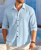 ROYALSCOUT Combo of 2 Textured Shirts for Men | Long Sleeves Perfect for Smart Workwear, Relaxed Outings, or Formal Occasions