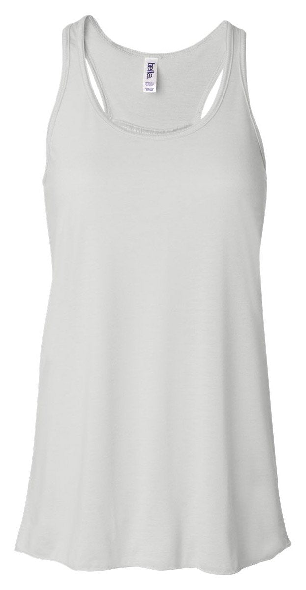 Ladies Flowy Racerback Tank - ATHLETIc HEATHER - S(D0102H78gJ2)