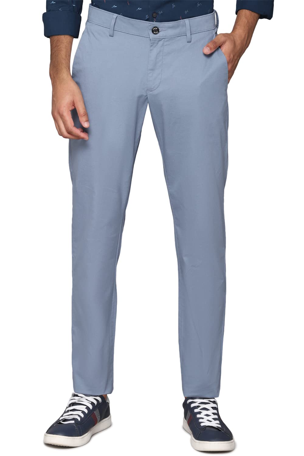 Allen Solly Men Slim Fit Solid Casual Formal Cotton Pants