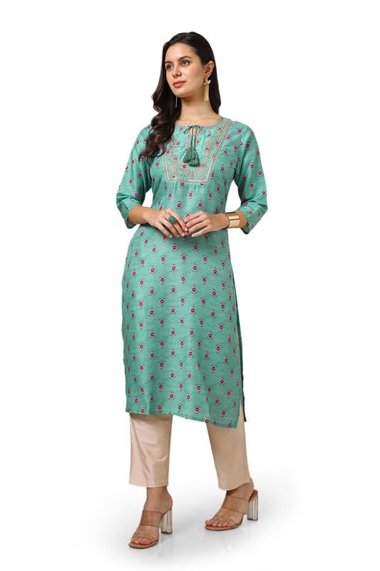 Soch Women Muslin Blend Floral Print Kurta