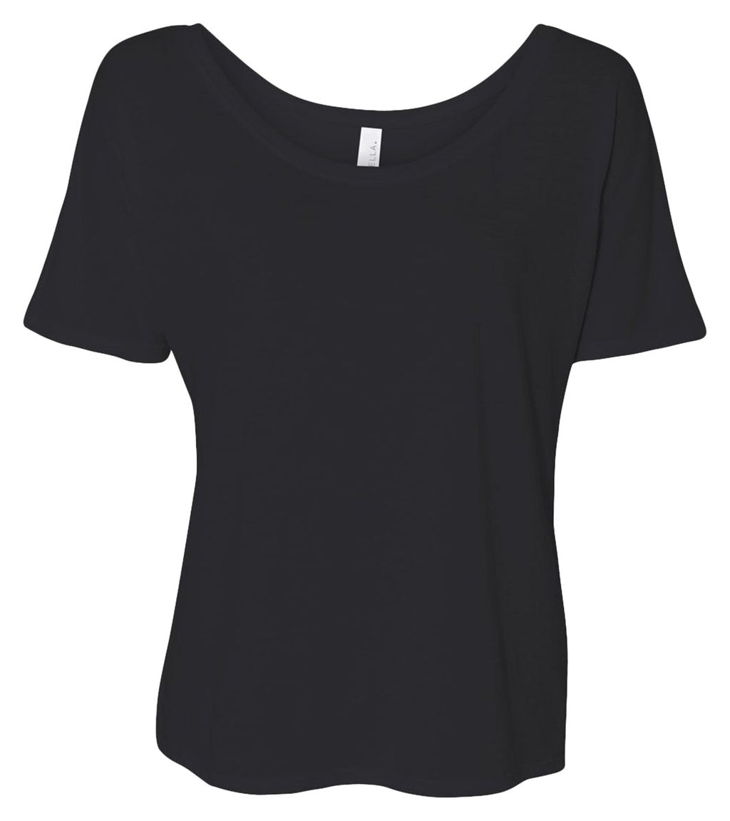 Ladies Slouchy T-Shirt - WHITE MARBLE - S(D0102H7W5LX)
