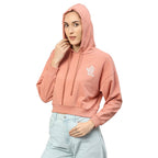 Hubberholme WomenS Winter Wear Cotton Blend Hooded Sweatshirt Pullover Hoodie (Light Pink)