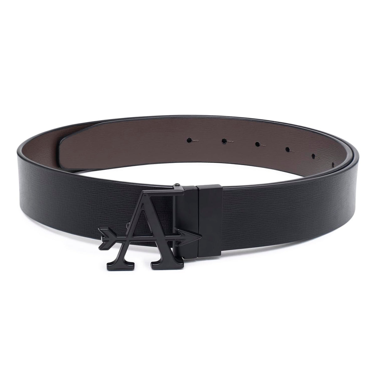 Arrow Men Textured Leather Reversible Belt 38