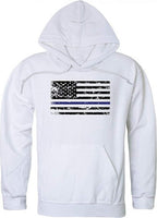 Graphic Pullover, Thin Blue Line, White, L
