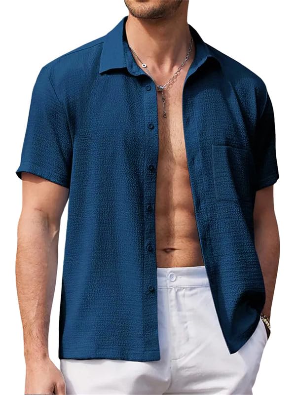 Tee Projekt Shirt for Men Stylish Popcorn Textured Shirt & Regular Fit Casual Shirt l Boys Shirts l Event Shirt