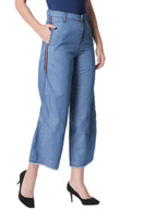 High Star Women'S Flared Palazzo (Aswudpla258_32_Blue