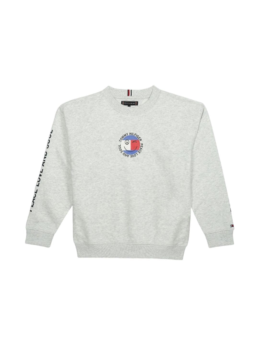 Boys Graphic Regular Fit Cotton Sweatshirt 14-15